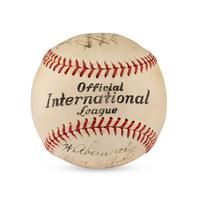 A 1936 Baltimore Orioles Team Signed Autograph Baseball (JSA Letter of Authenticity)