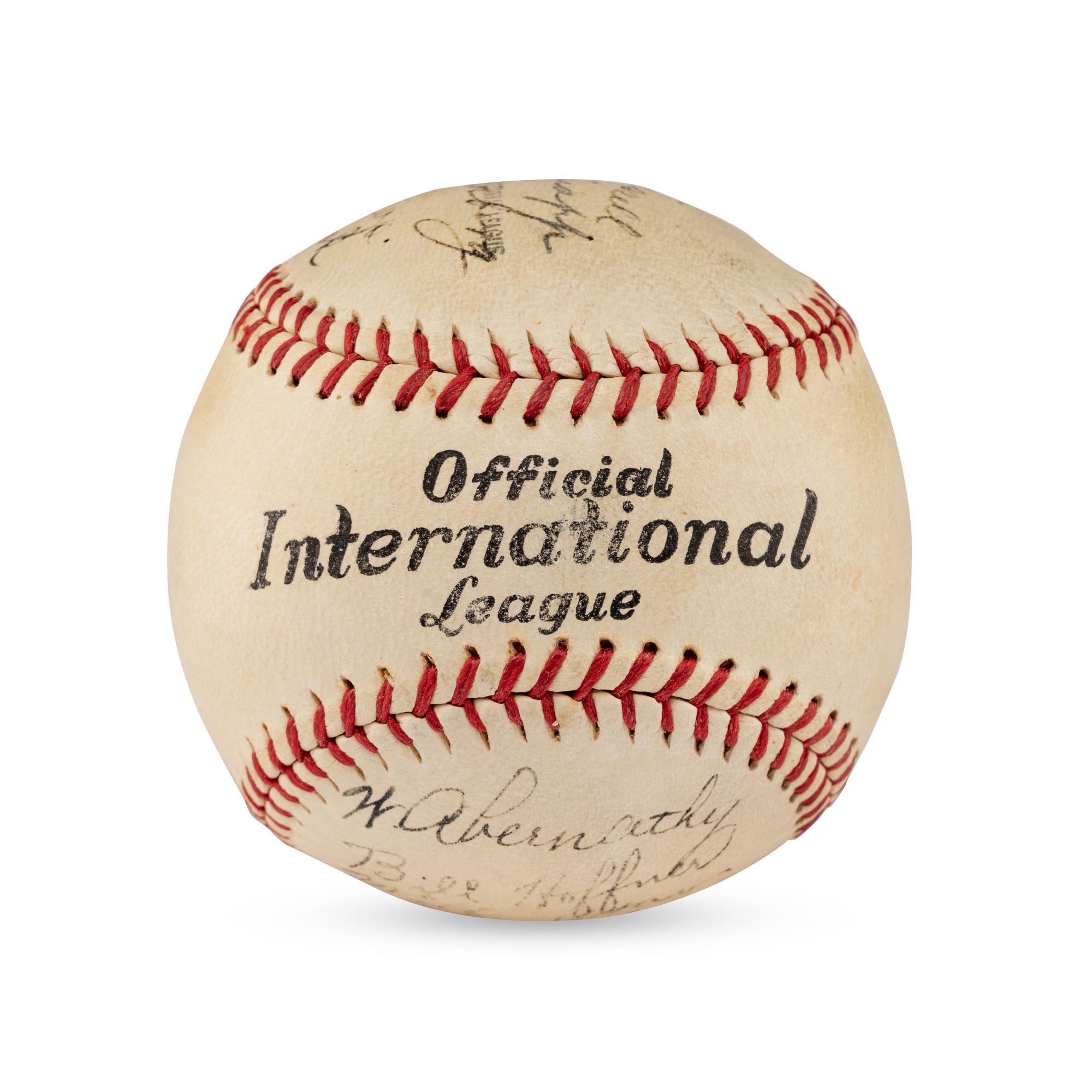 A 1936 Baltimore Orioles Team Signed Autograph Baseball (JSA Letter of Authenticity)
