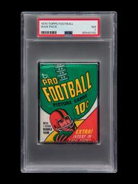 A Sealed Unopened Wax Pack of 1970 Topps Football Cards (PSA 7 NM) - Possible O.J. Simpson Rookie
