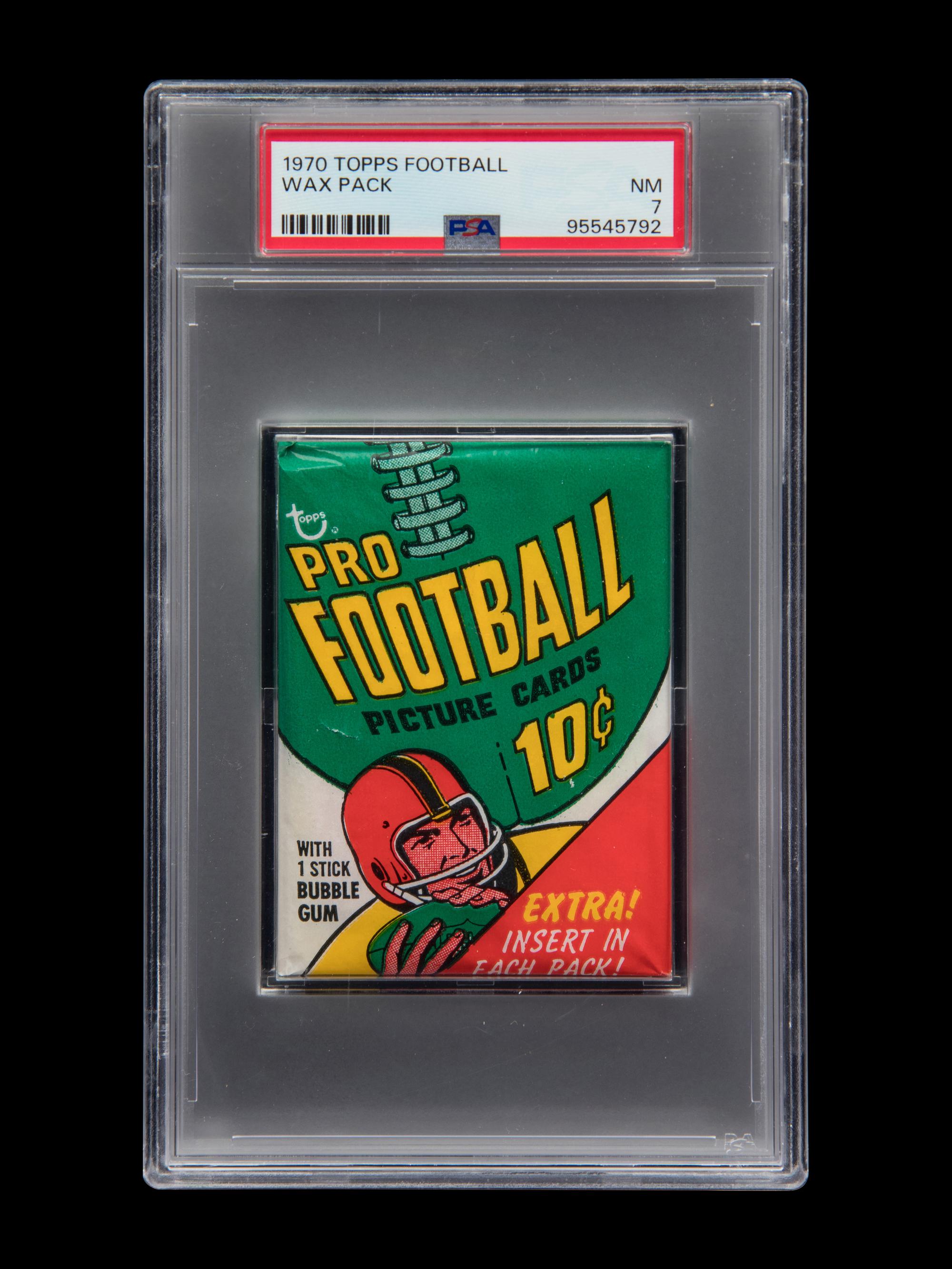 A Sealed Unopened Wax Pack of 1970 Topps Football Cards (PSA 7 NM) - Possible O.J. Simpson Rookie