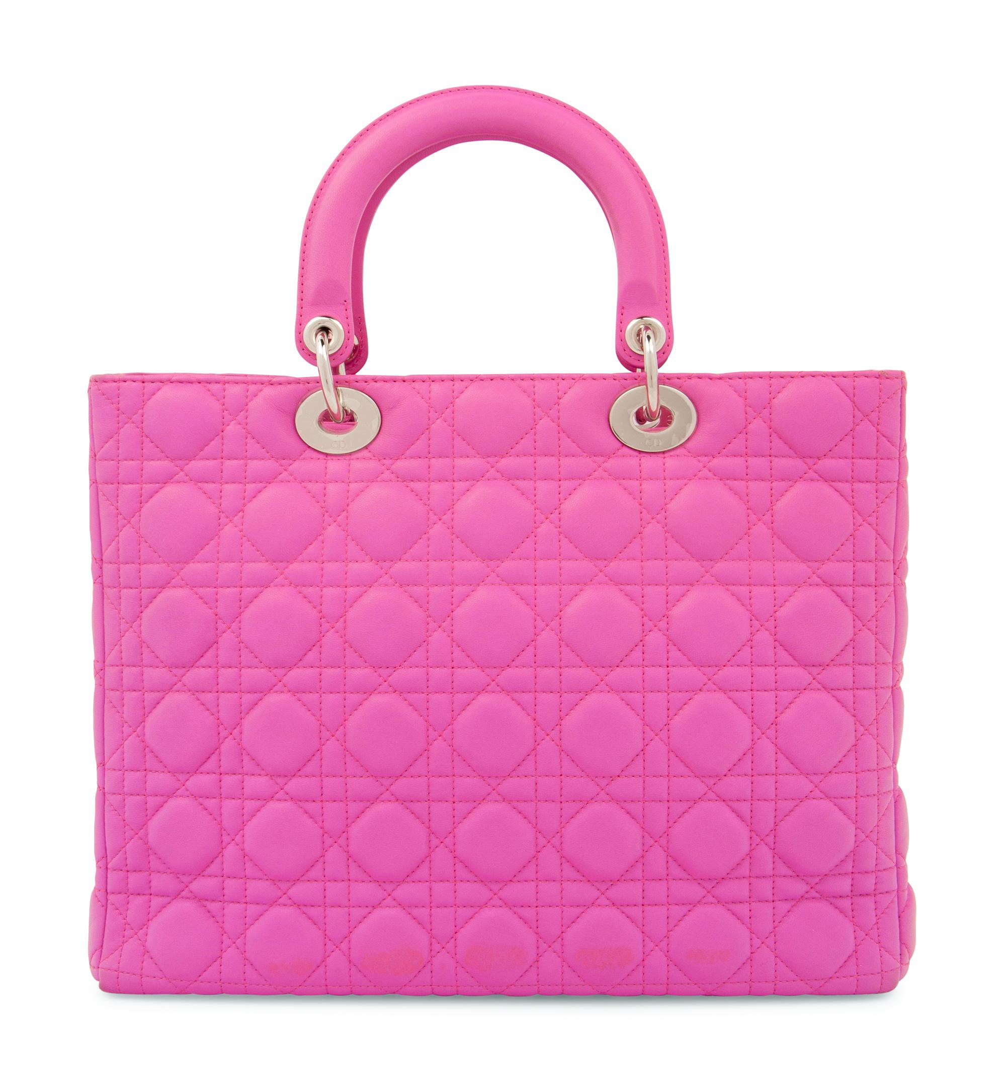 Christian Dior Pink Cannage Medium Lady Dior Bag, 2010
