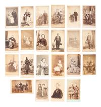 [EARLY PHOTOGRAPHY]. Approx. 109 CDVs, incl. occupational and family portraits.