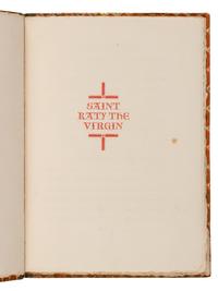 STEINBECK, John (1902-1968). Saint Katy the Virgin . Mount Vernon, New York: The Golden Eagle Press for Covici-Friede, 1936.