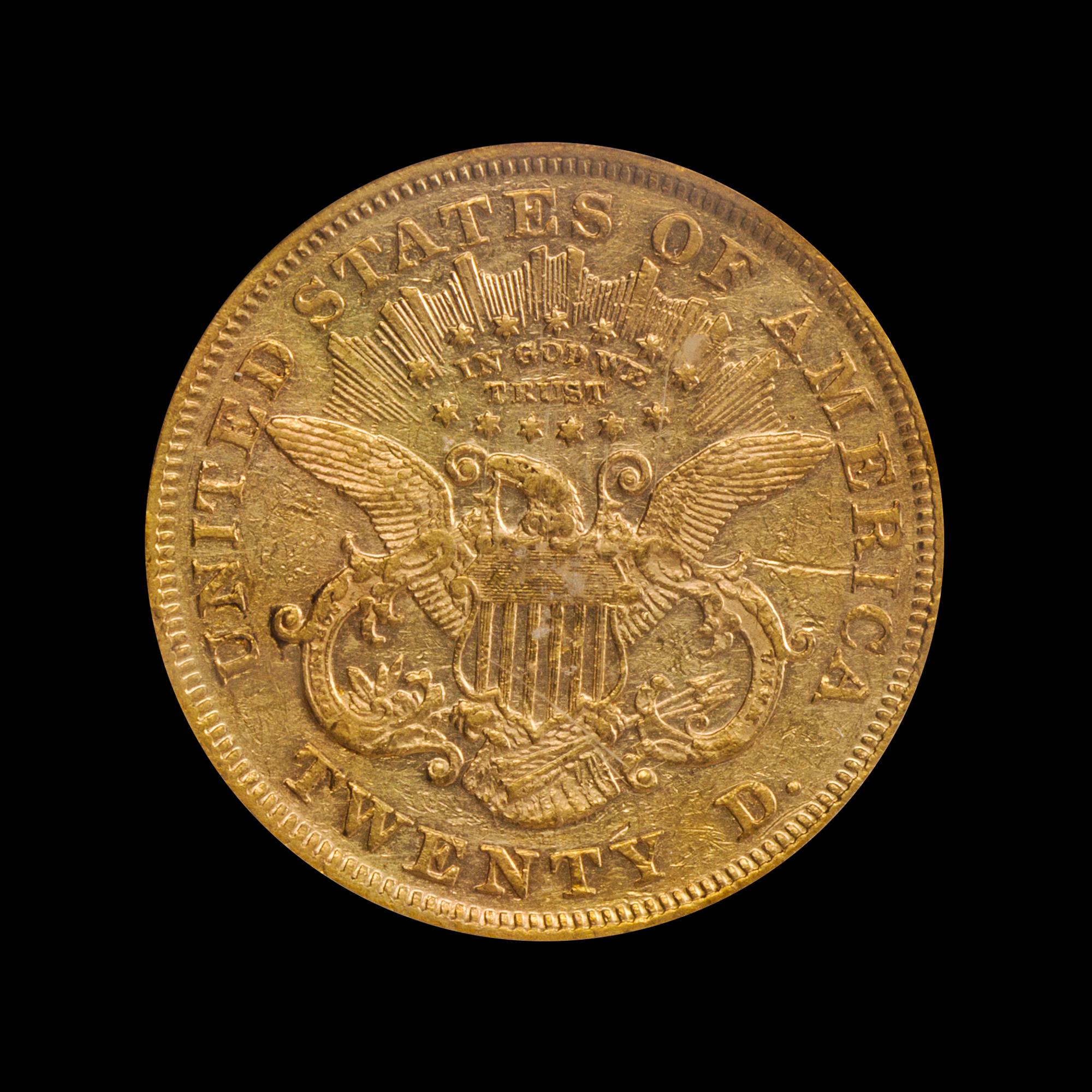A United States 1868 Liberty Head $20 Gold Coin