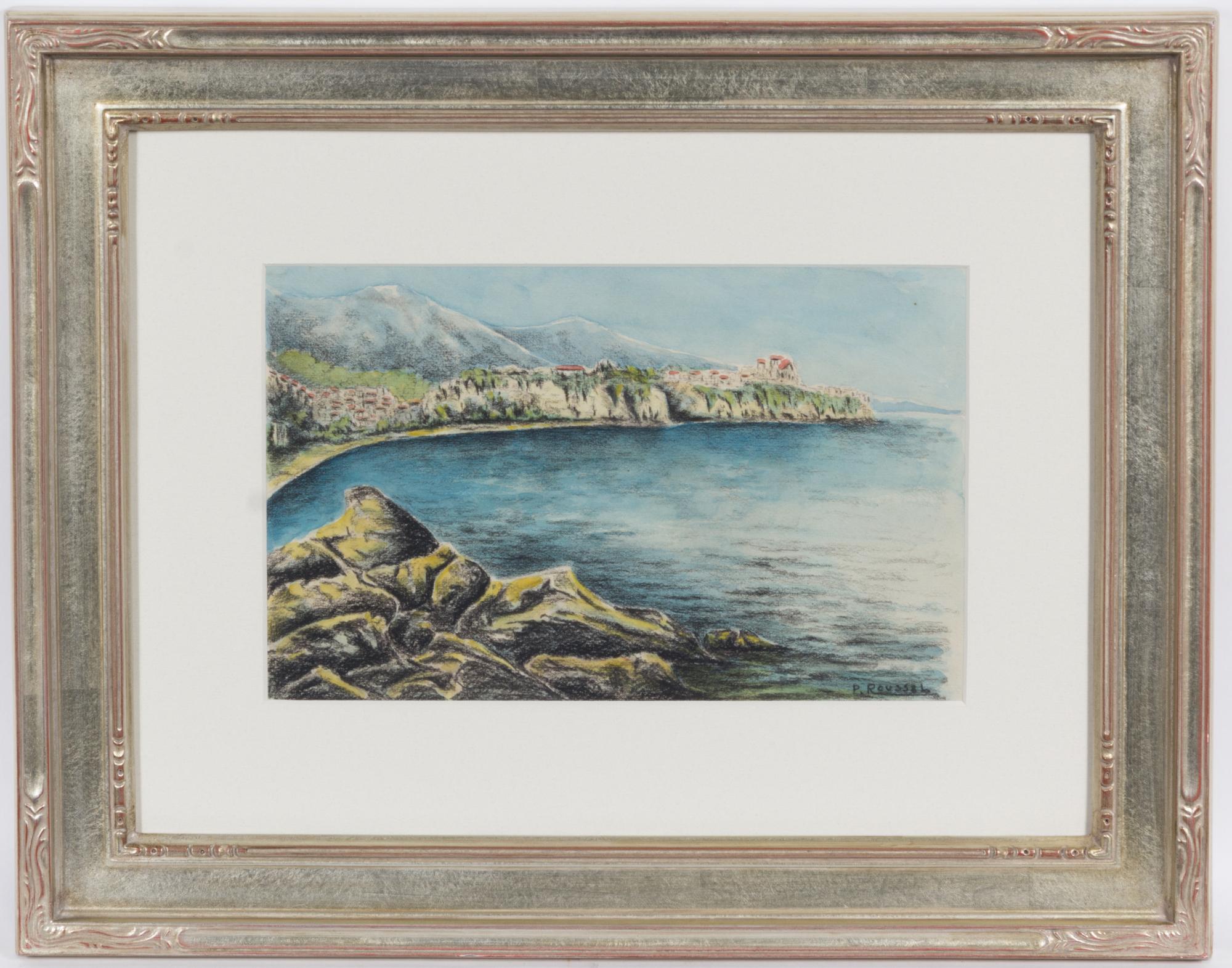 P. Roussel, (20th century), Honfleur #2, Honfleur #1 and View of Bay and Coastal Town (a group of three works)