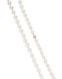 BAROQUE CULTURED PEARL AND DIAMOND NECKLACE