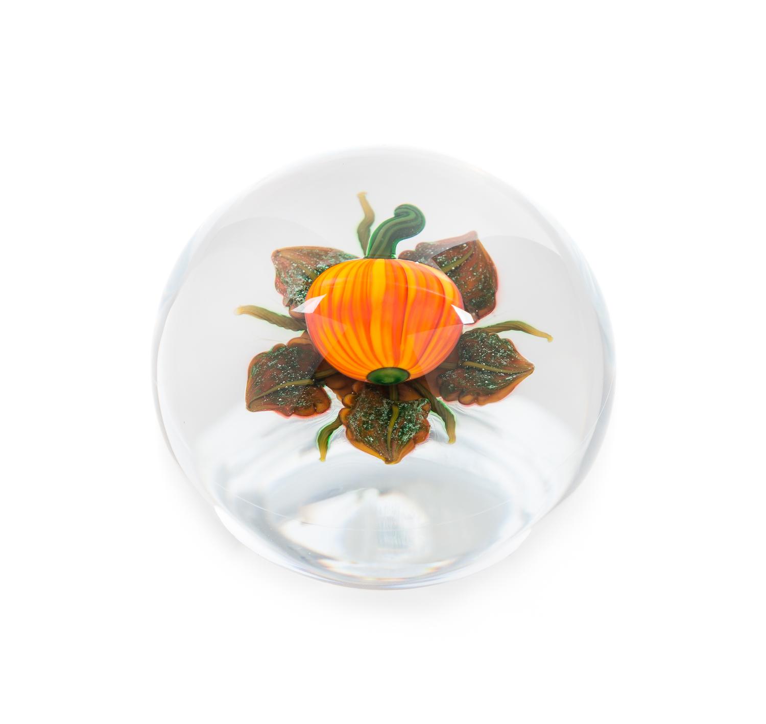 Ken Rosenfeld, (American), a pumpkin paperweight