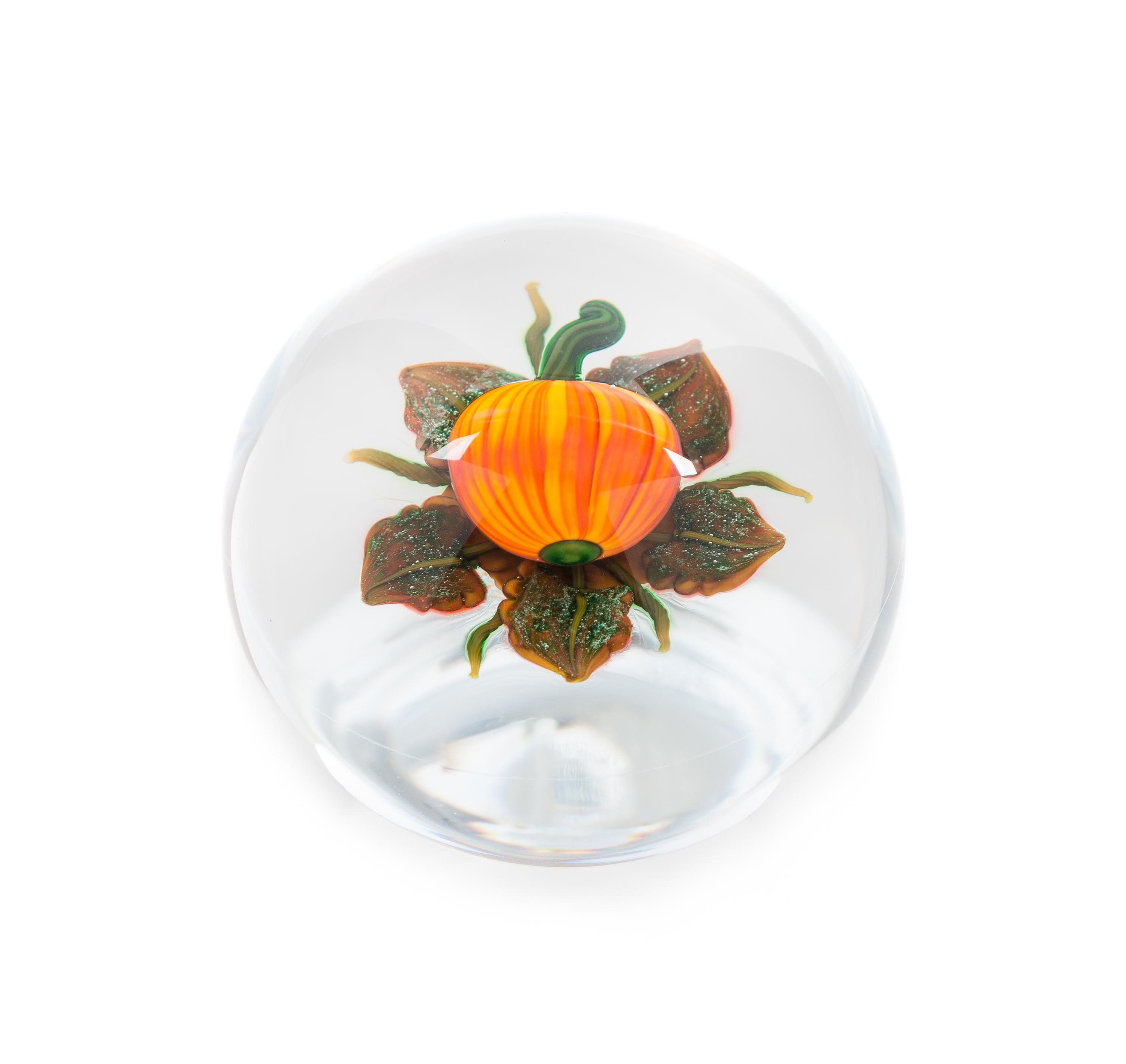 Ken Rosenfeld, (American), a pumpkin paperweight