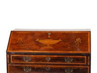 A George III Style Mahogany Urn Inlaid Slant Front Desk