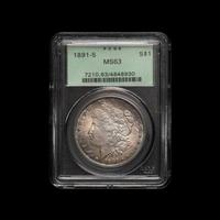 An 1891-S Morgan $1 Coin (PCGS MS63)