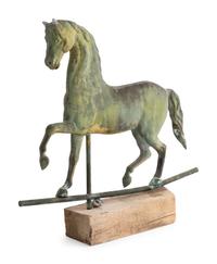 A Molded Copper Horse Weathervane