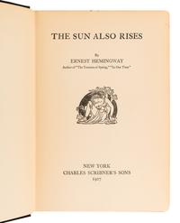 HEMINGWAY, Ernest (1899-1961). A group of 8 works, comprising: