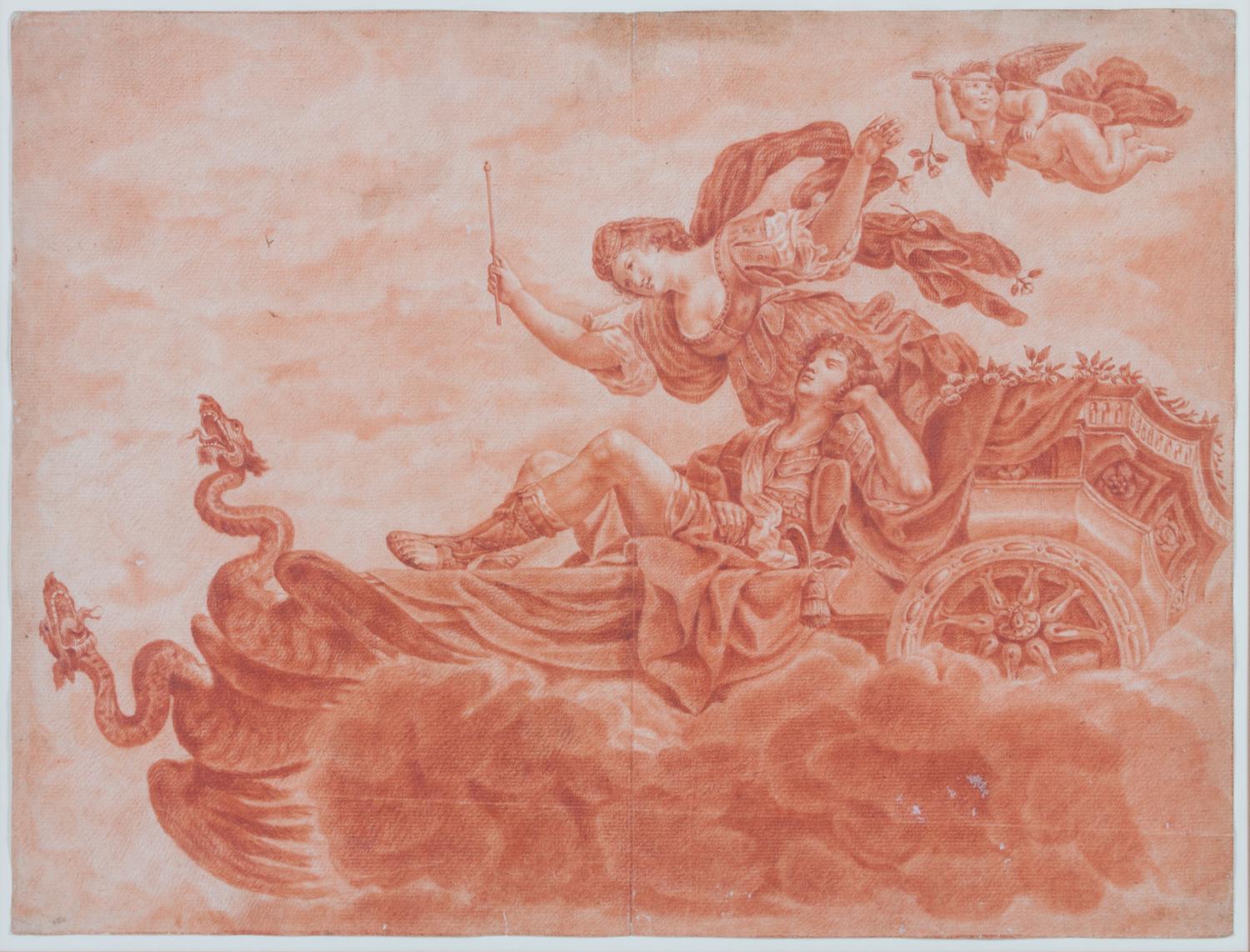 Artist Unknown, (Continental School, 19th century), Two drawings depicting Classical subjects