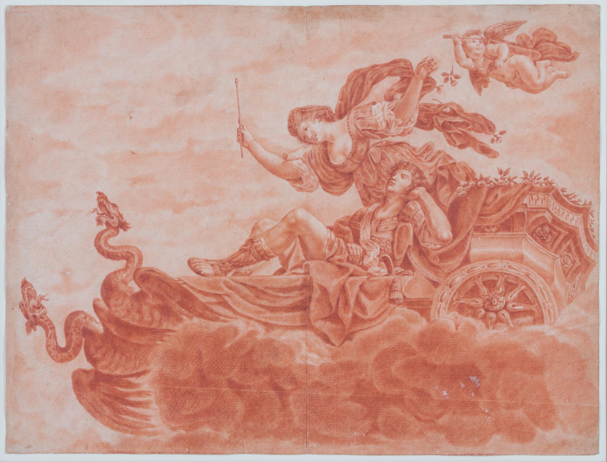 Artist Unknown, (Continental School, 19th century), Two drawings depicting Classical subjects