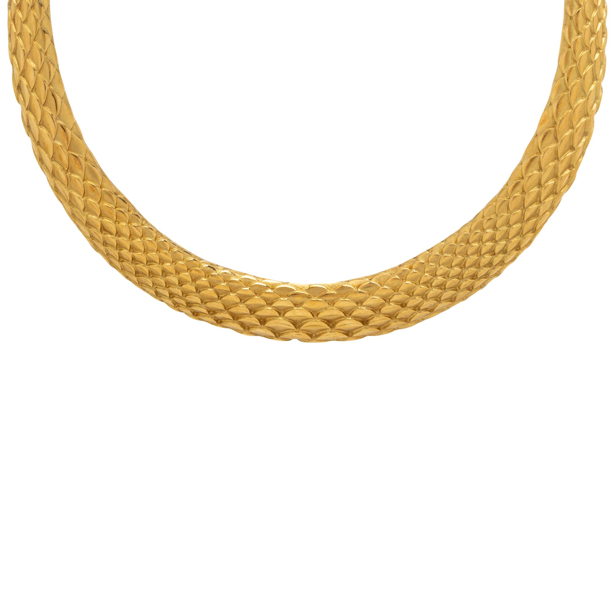 Judith Lieber, Yellow Gold Collar Necklace