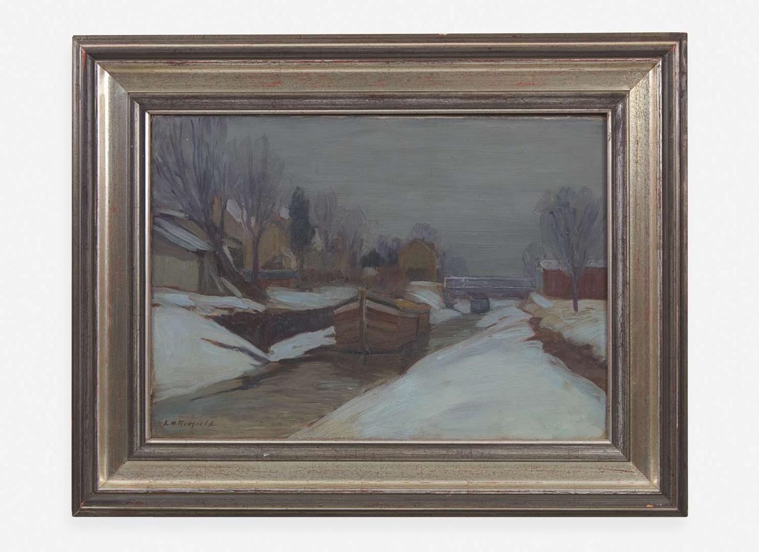 Edward Willis Redfield (American, 1869-1965) - The Canal in Winter
