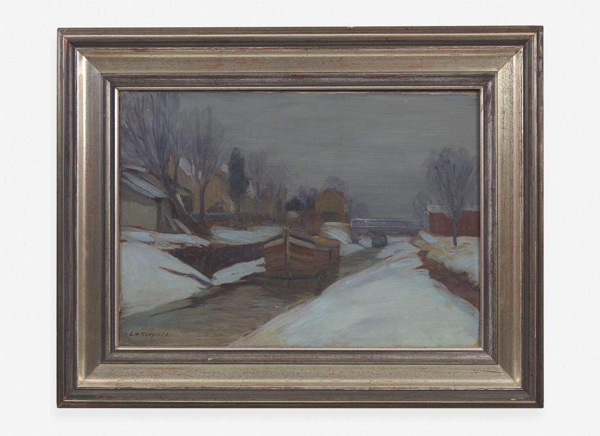 Edward Willis Redfield (American, 1869-1965) - The Canal in Winter