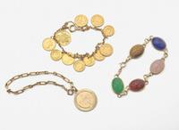 A Group of 14K Yellow Gold Bracelets