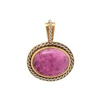 BICOLOR GOLD AND PINK TOURMALINE PENDANT