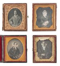 [EARLY PHOTOGRAPHY]. 26 daguerreotypes of women, incl. half plate example.