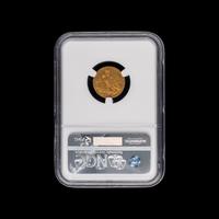 A 1914 Indian Head $2.50 Gold Coin [NGC AU58]