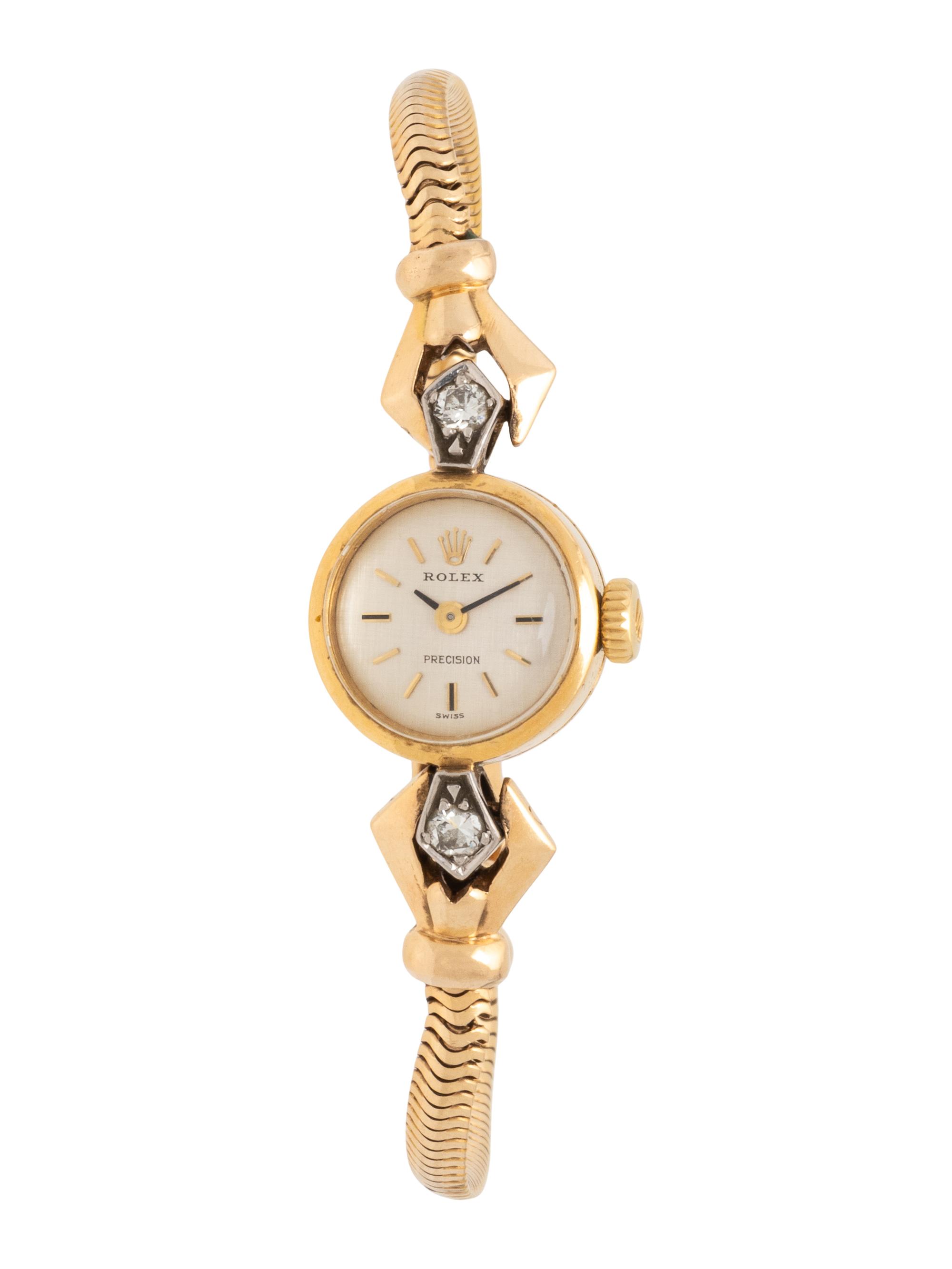 ROLEX, YELLOW GOLD AND DIAMOND WATCH