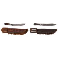 Rare MH Cole Skinning Knife Book Archive with Two Knives, MH Cole Scabbards and Original Publication Illustrations and More
