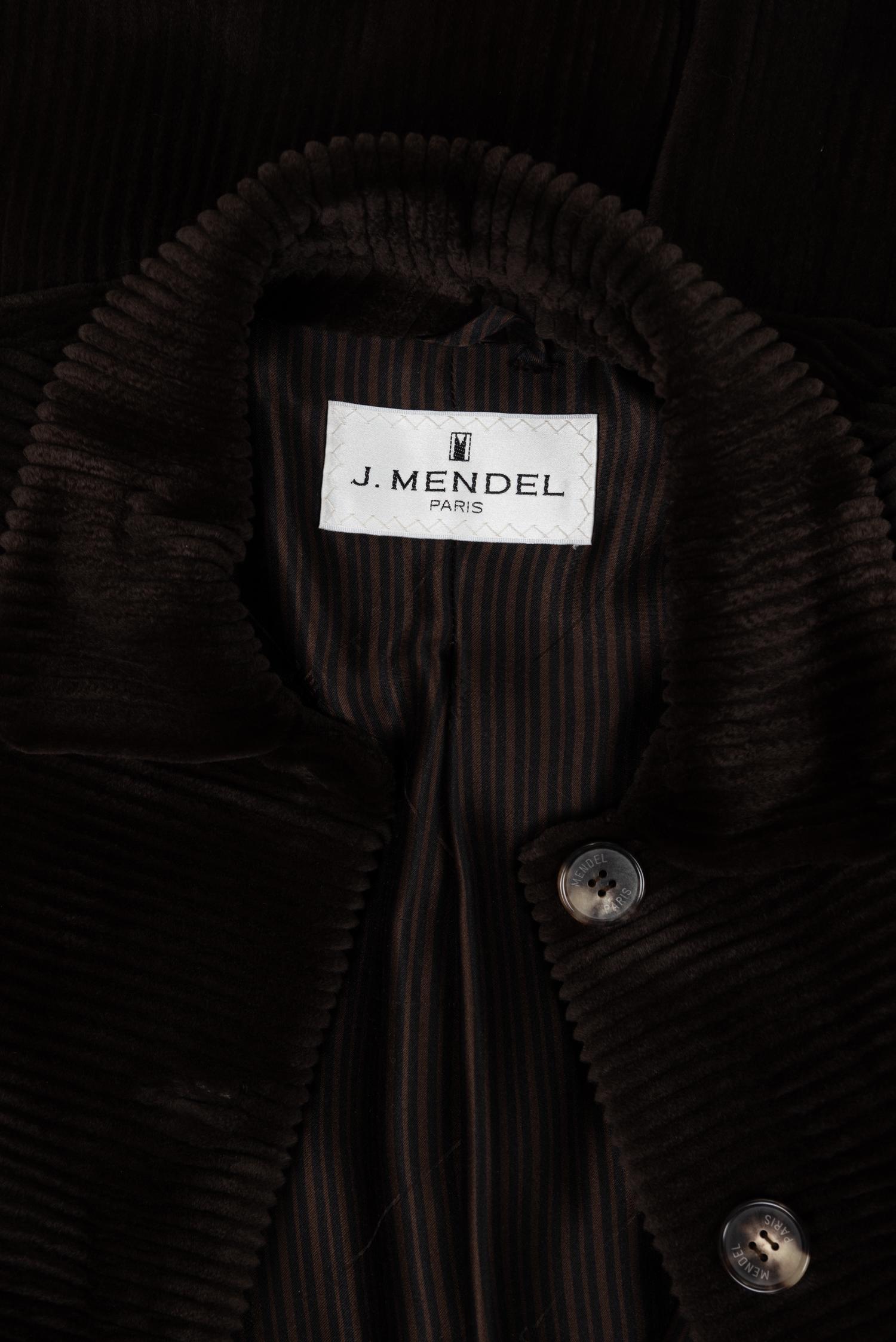 J. Mendel Sheared and Grooved Mink Fur Coat