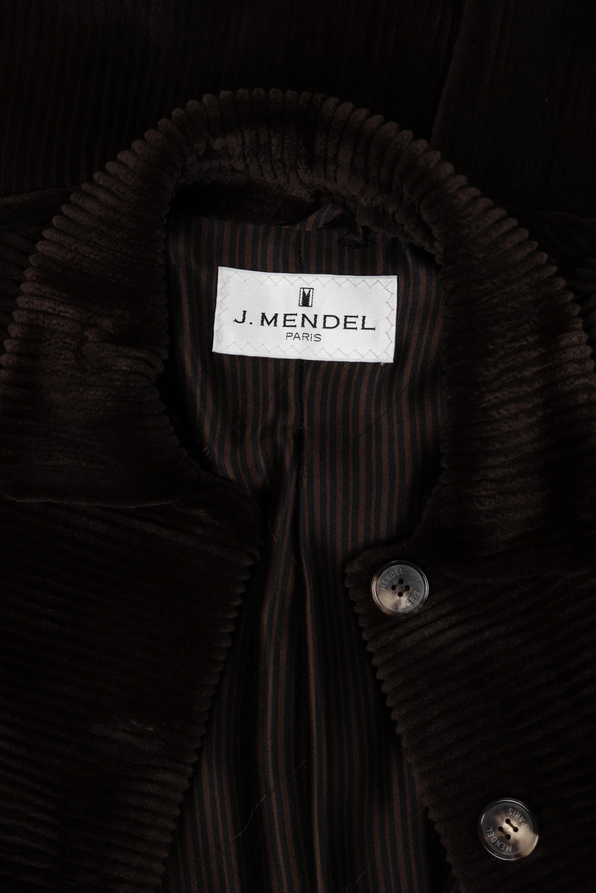 J. Mendel Sheared and Grooved Mink Fur Coat