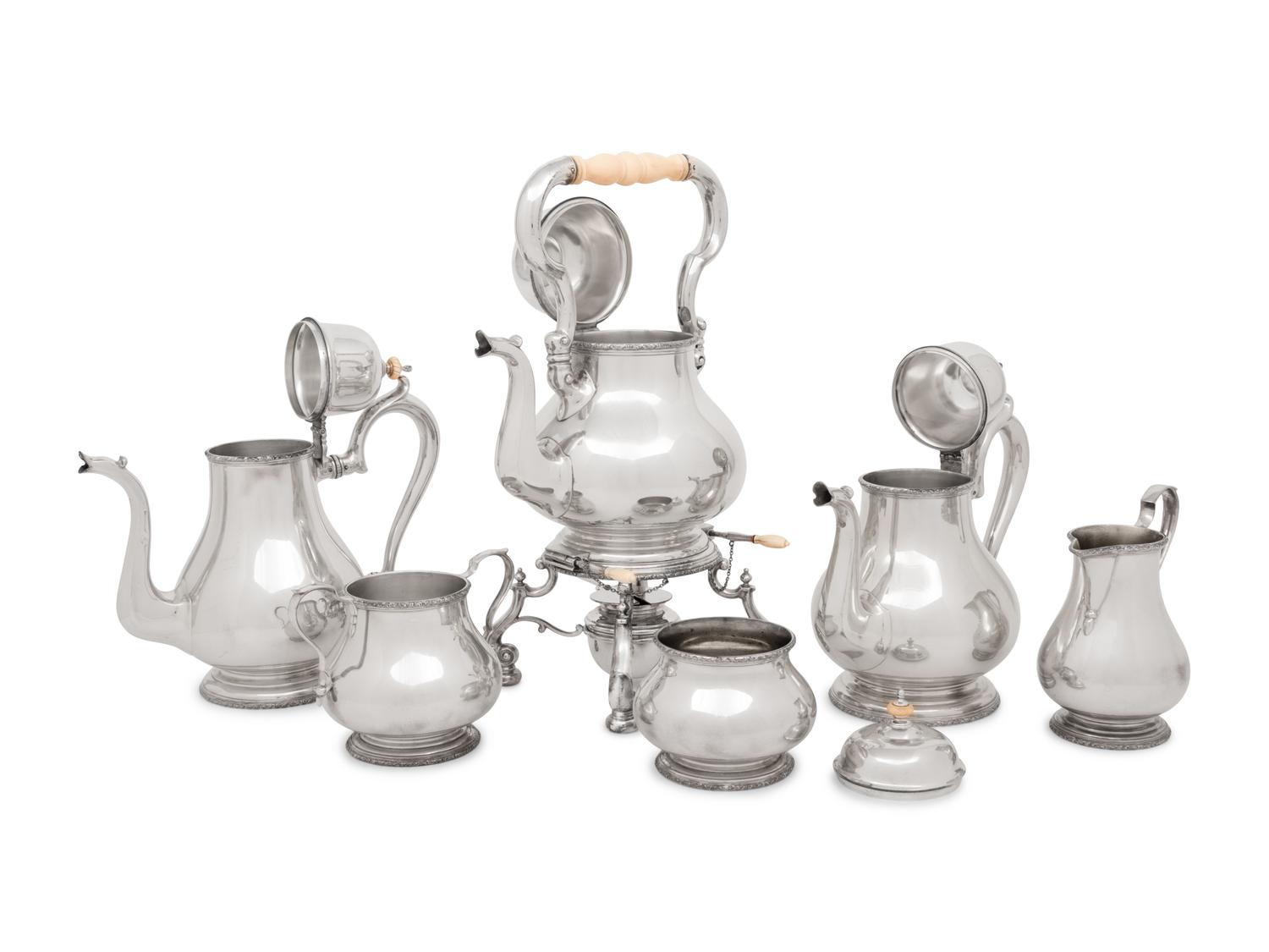 An American Silver Seven-Piece Tea and Coffee Service