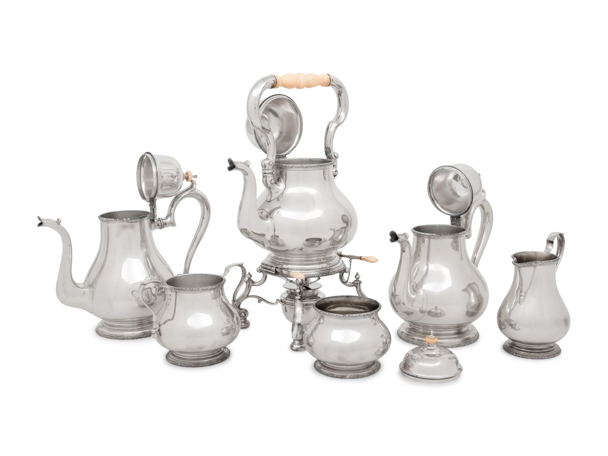 An American Silver Seven-Piece Tea and Coffee Service