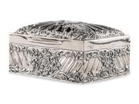 An English Silver Table Casket