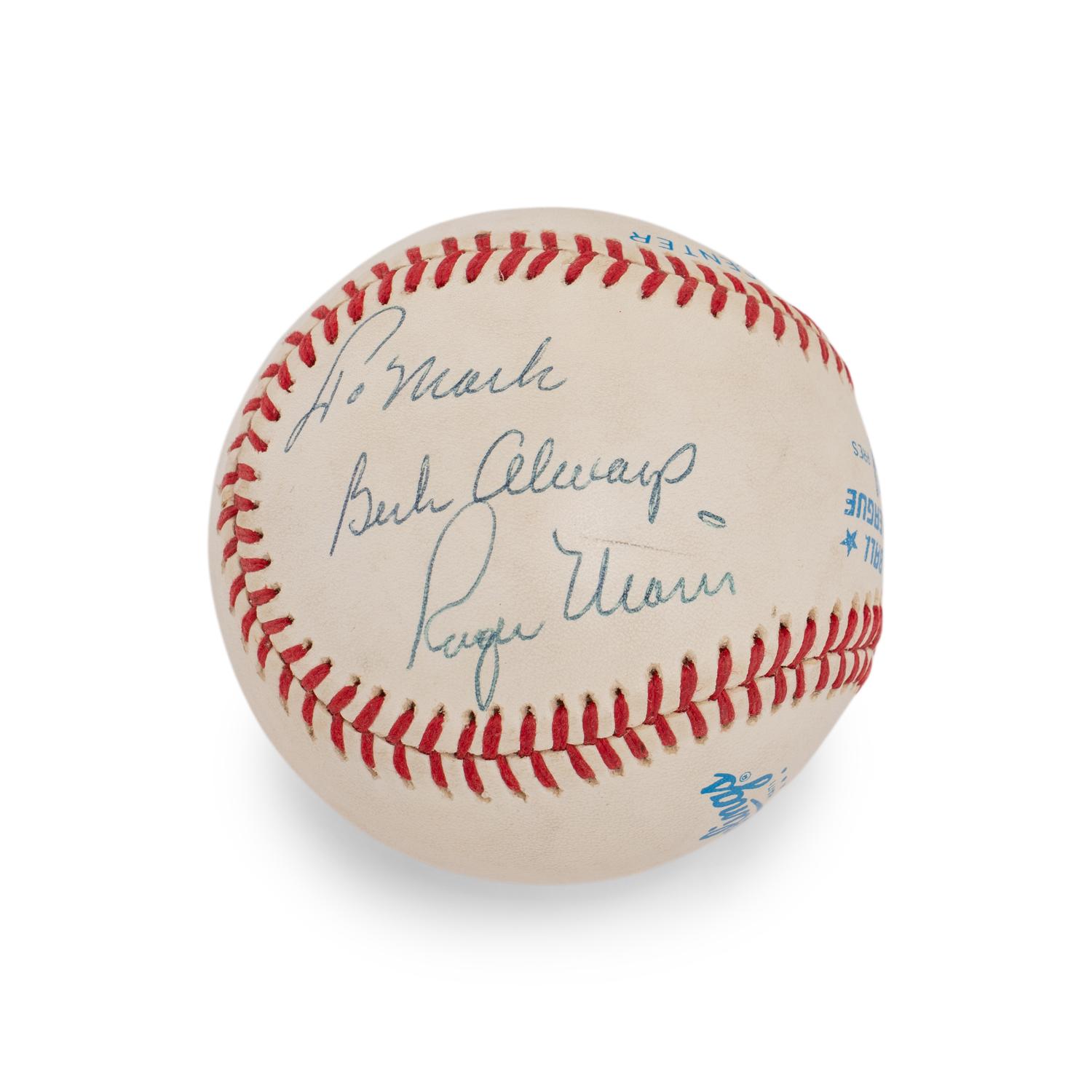 A Mickey Mantle and Roger Maris Dual Signed Autograph Baseball (Beckett Authentication Services)