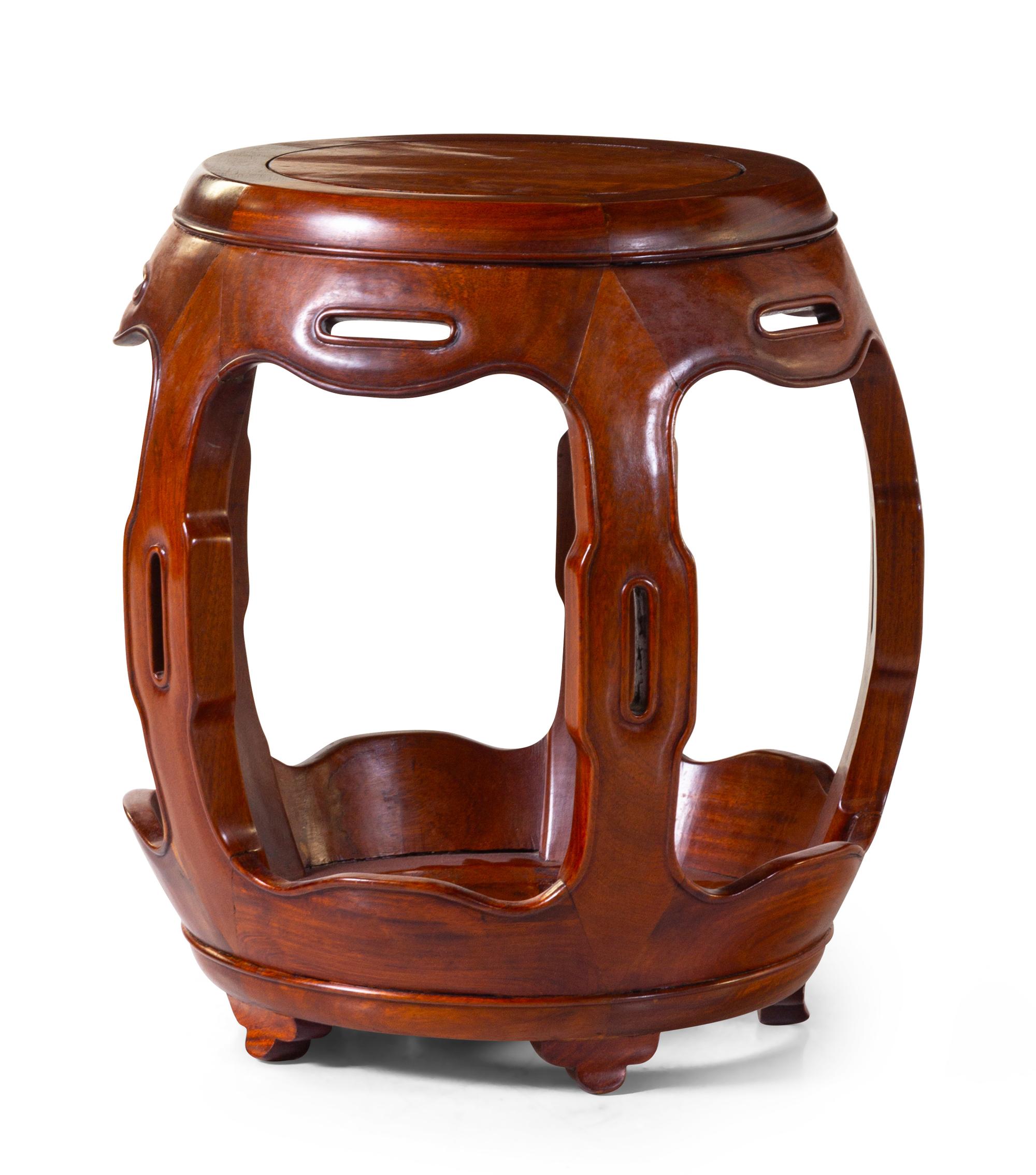 A Chinese Carved End Table