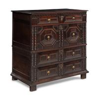A Charles II Oak Chest of Drawers