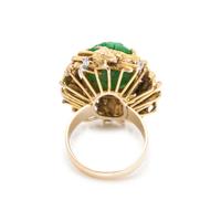 JADE AND DIAMOND RING
