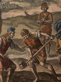 Two Pairs of Hand Colored Engravings (17th/18th Century)