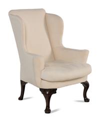 A George I Mahogany Wingback Armchair