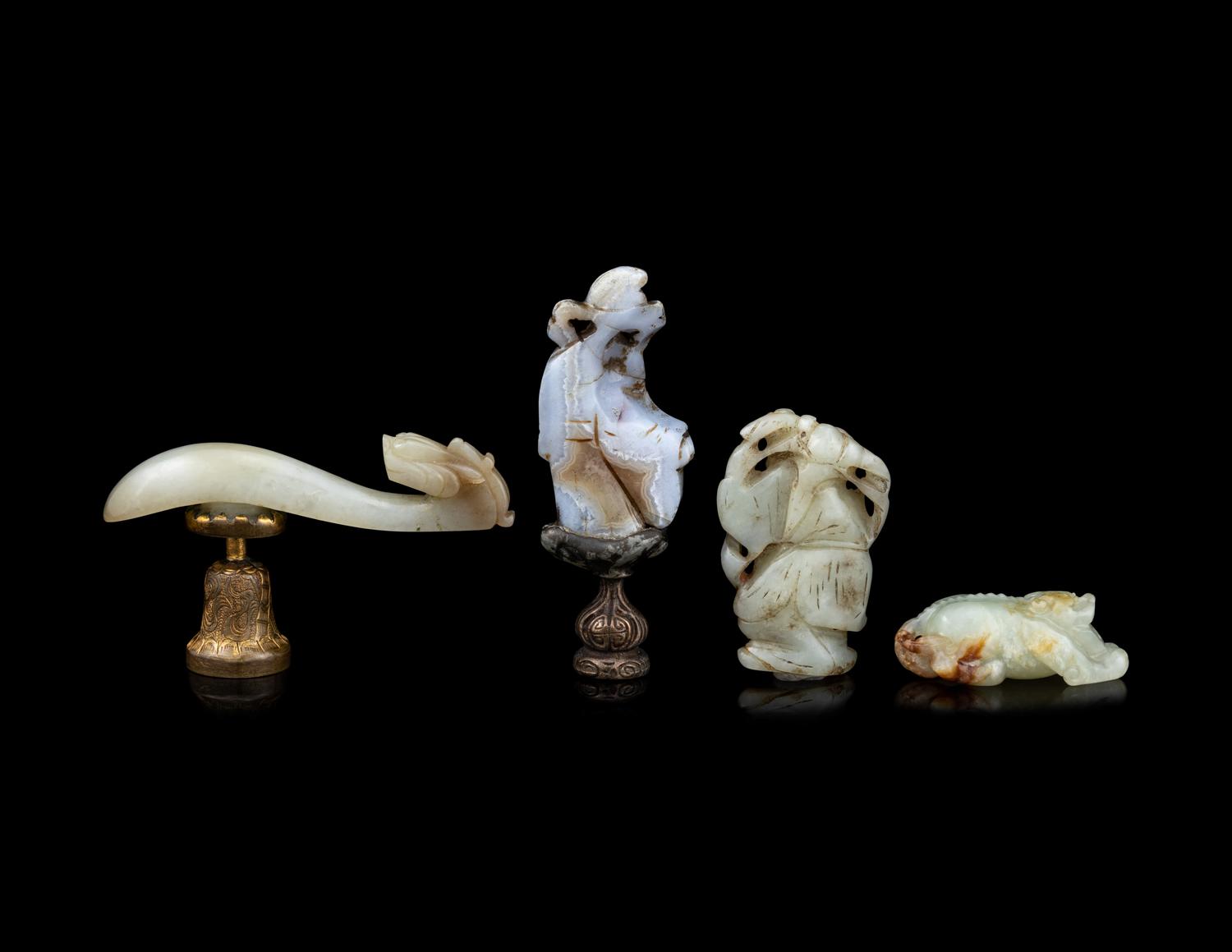Four Chinese Jade Carvings
