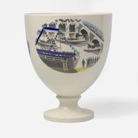 A Wedgwood Eric Ravilious (1903-1942) Designed "Boat Race Day" Vase, UK, 1930s