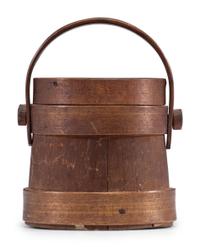 A Miniature Lidded Firkin