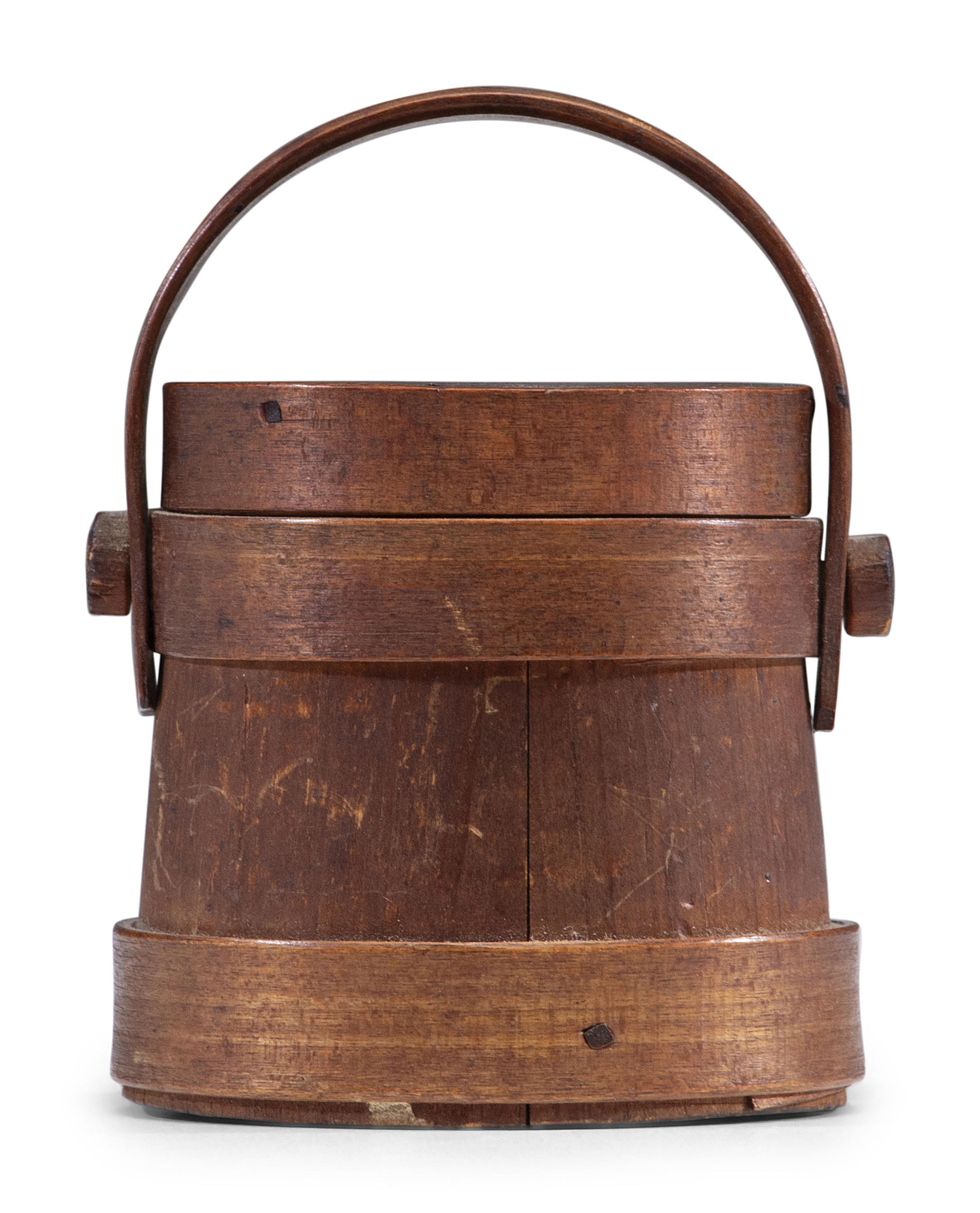 A Miniature Lidded Firkin