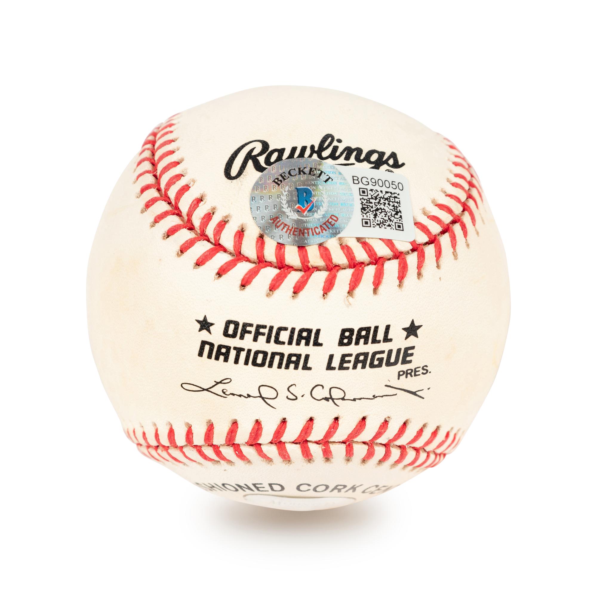 A Group of Chicago Cubs Hall of Fame Signed Autograph Baseballs (Beckett Authentication Services BAS Certified),