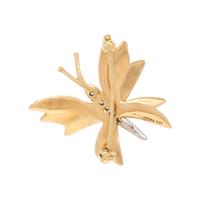 TIFFANY & CO., YELLOW GOLD, PLATINUM AND DIAMOND BUTTERFLY BROOCH