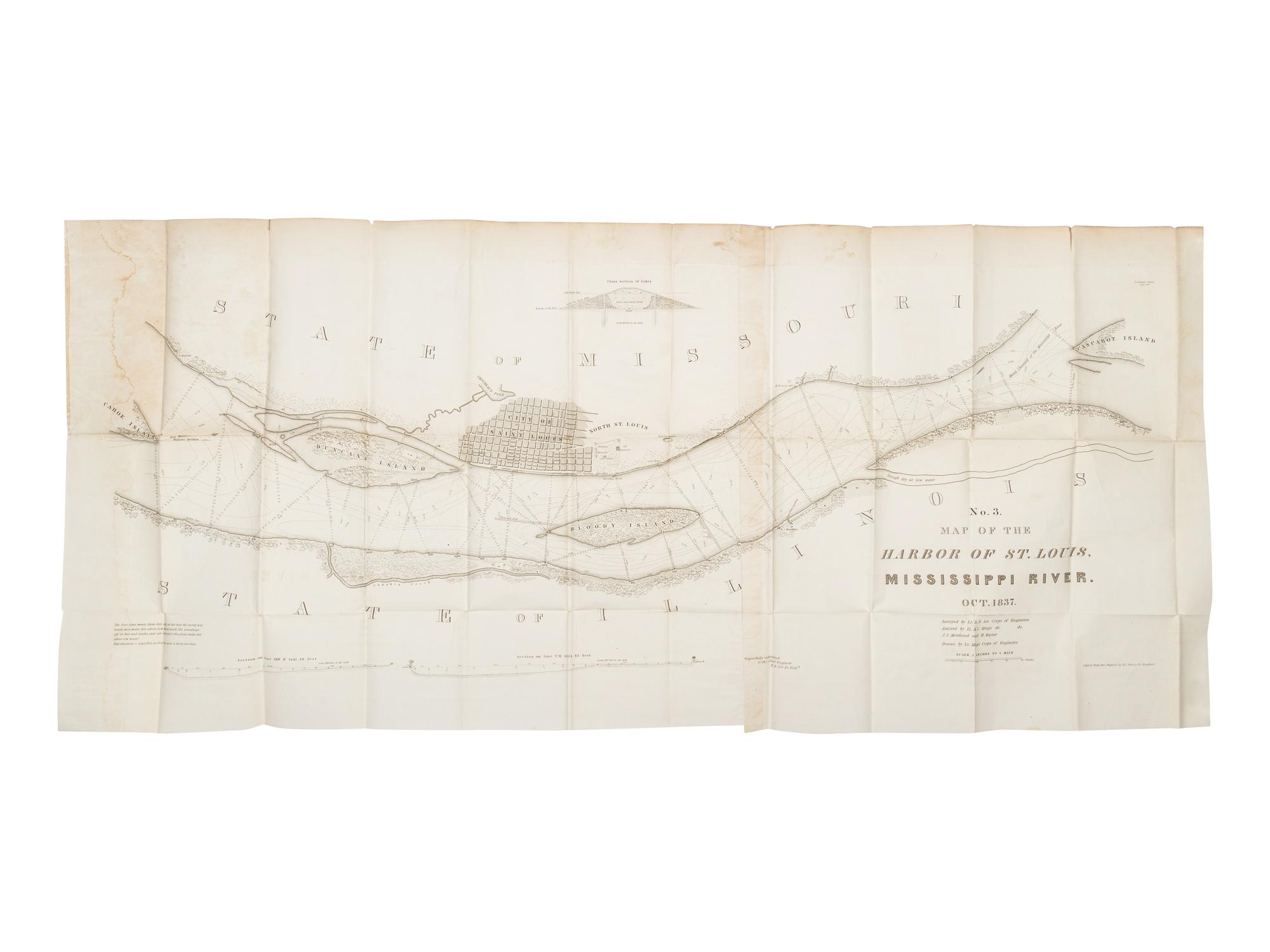 [MISSISSIPPI RIVER -- GOVERNMENT REPORTS]. Title Papers of the Clamorgan Grant of 536,904 Arpens of Alluvial Lands in Missouri and Arkansas. Washington: Gales and Seaton, 1837.