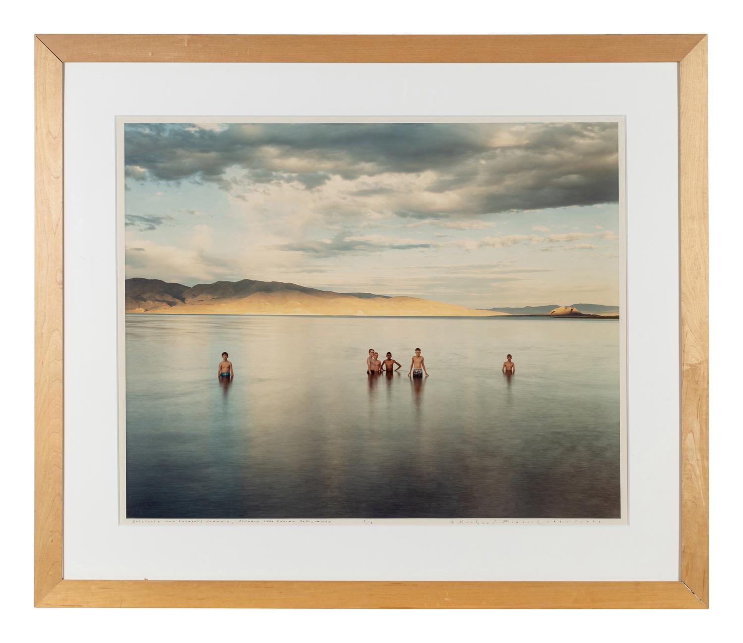 Richard Misrach (born 1949) Boy Scouts and Fremont's Pyramid, Pyramid Lake Indian Reservation, Nevada, 1991