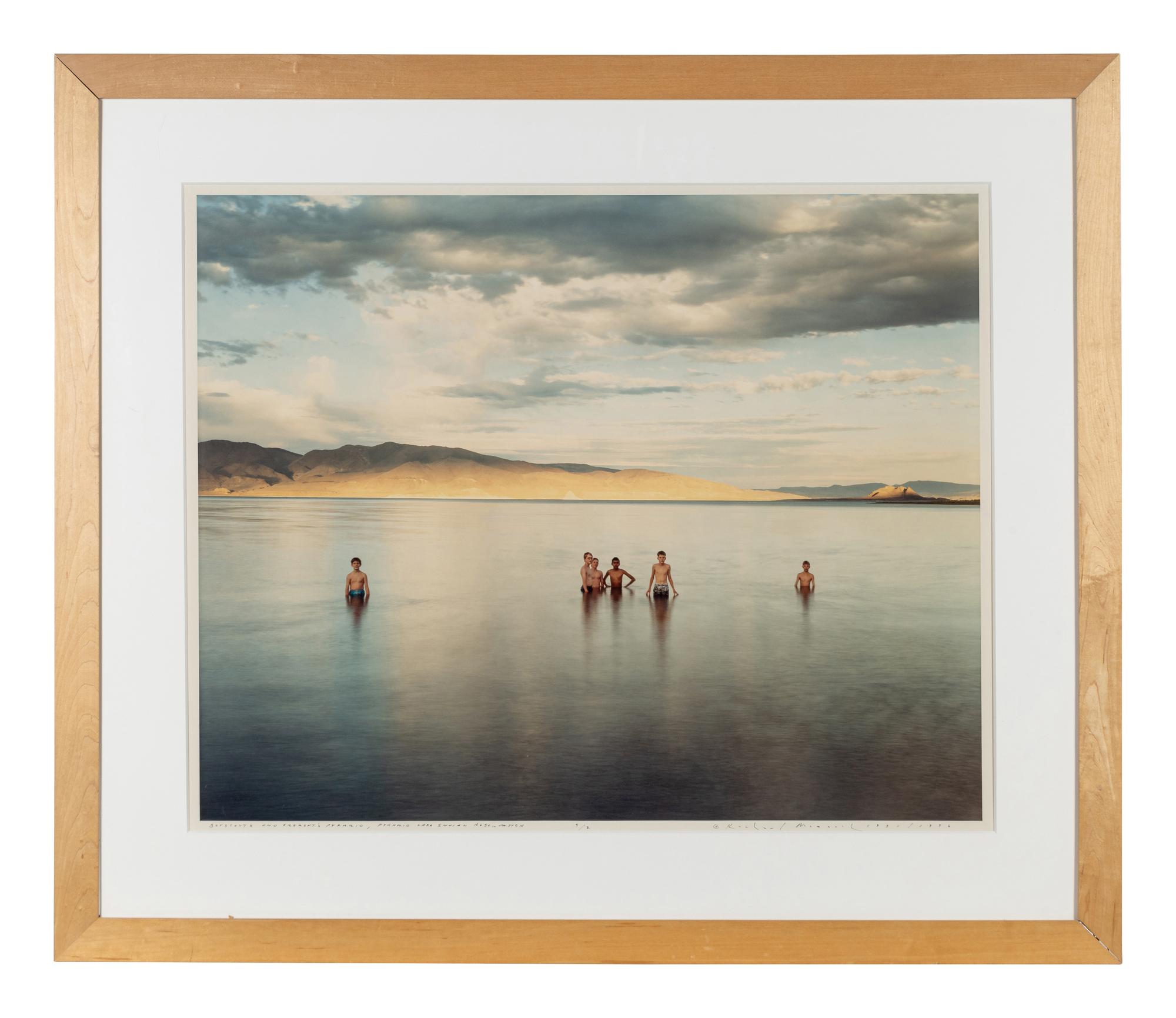 Richard Misrach (born 1949) Boy Scouts and Fremont's Pyramid, Pyramid Lake Indian Reservation, Nevada, 1991