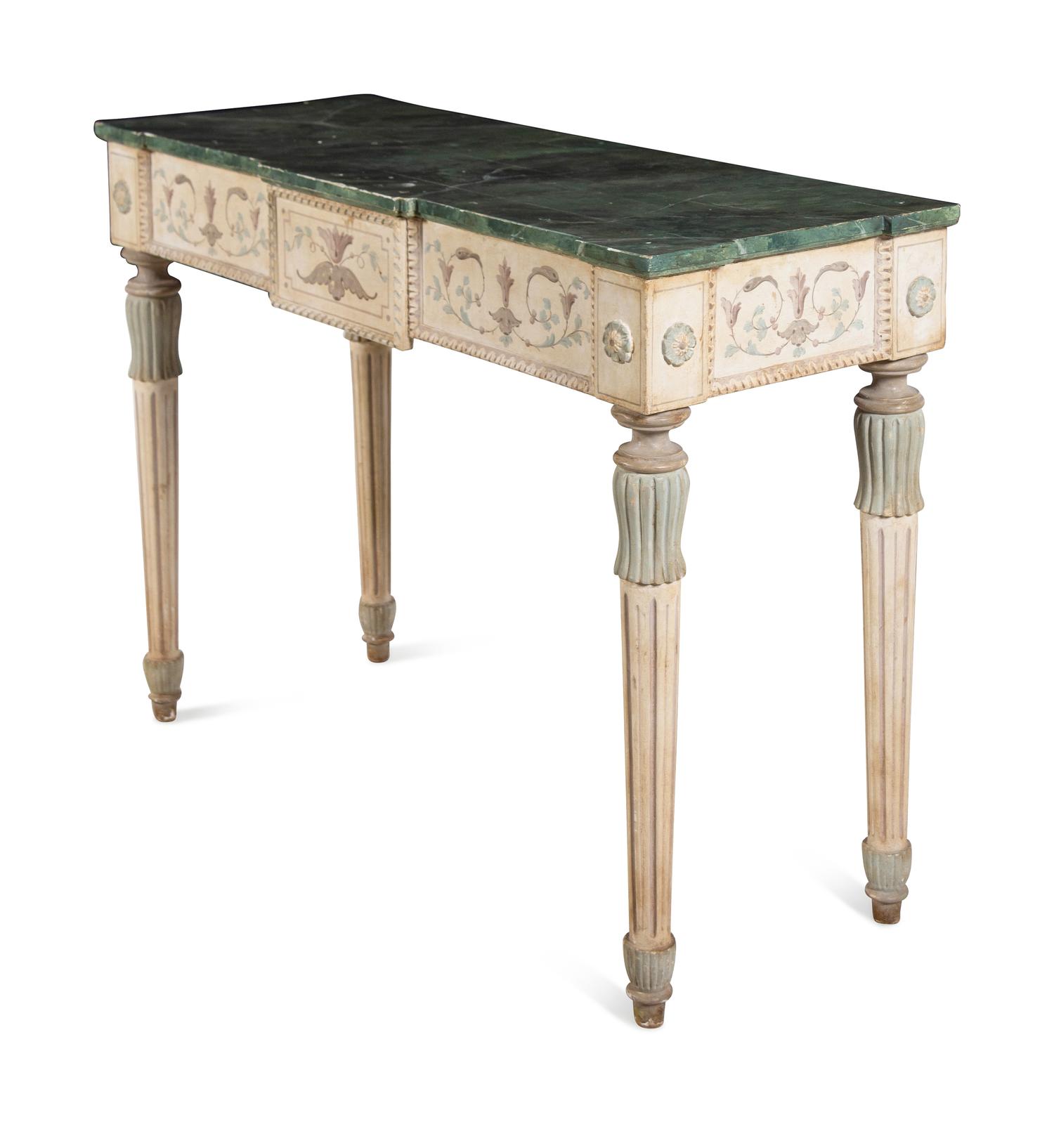 An Italian Painted Console Table