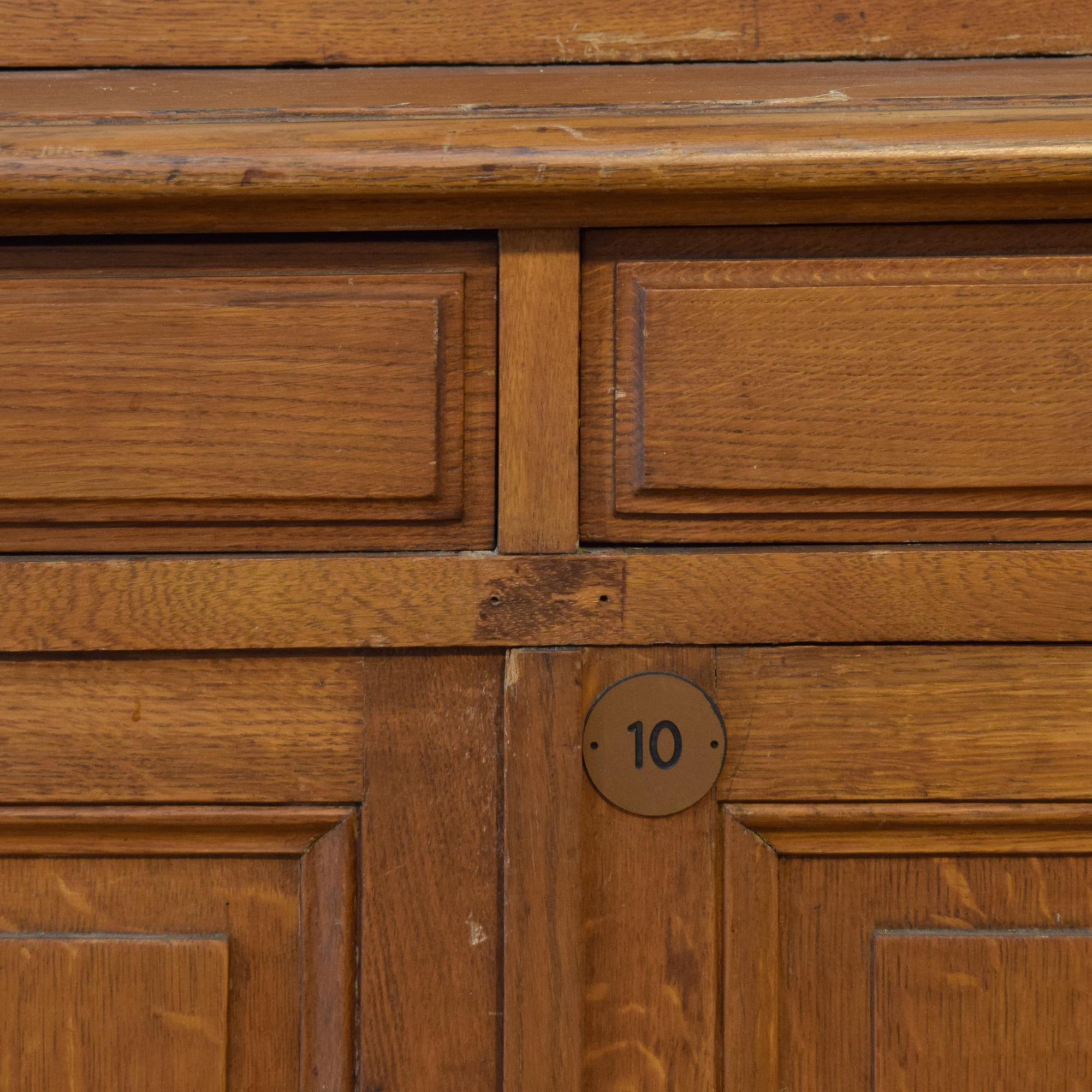 An Oak Cabinet from the French Ministry of Defense, Paris 82" W x 32" D x 88.5" H — France, Early 20th Century