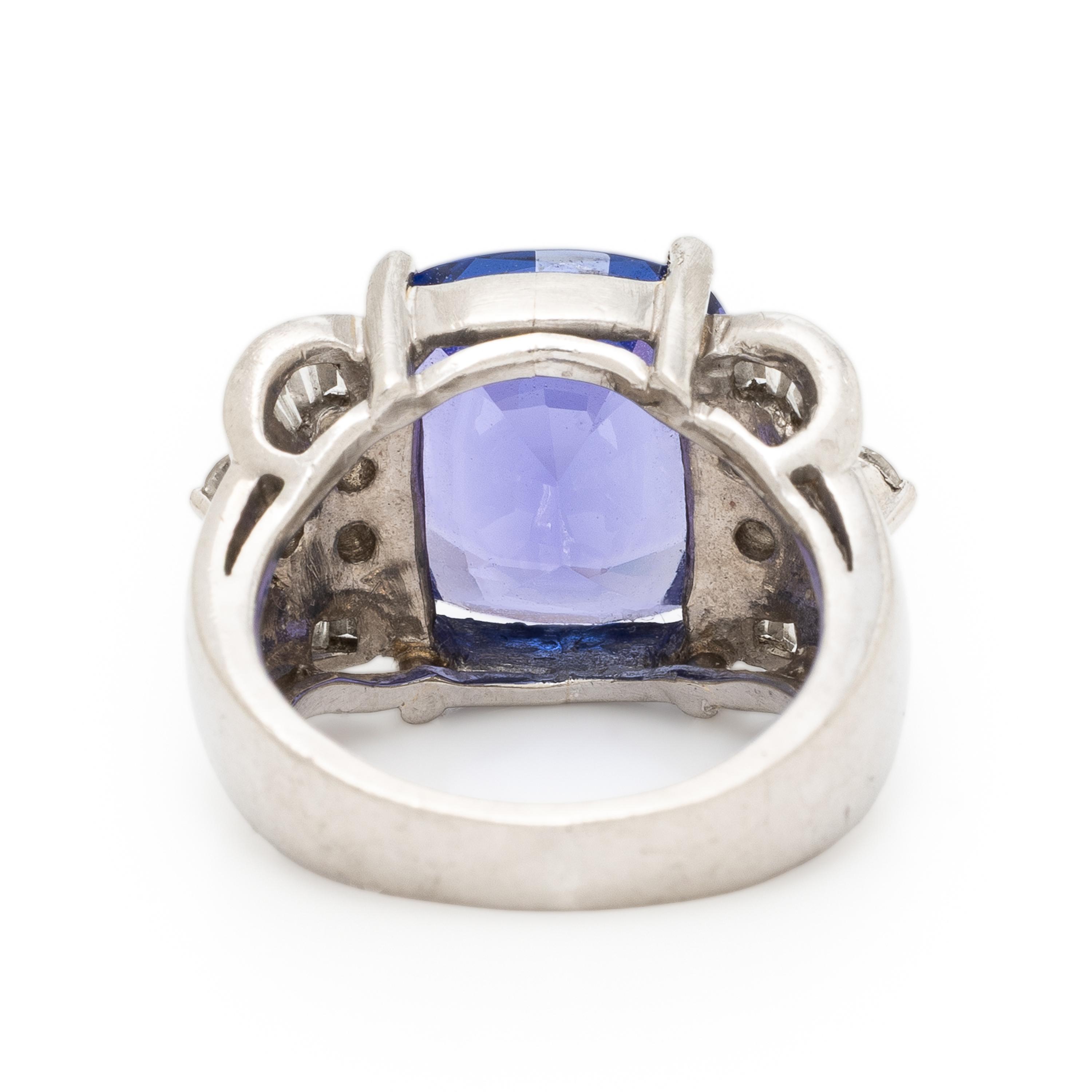 Tanzanite and Diamond Ring